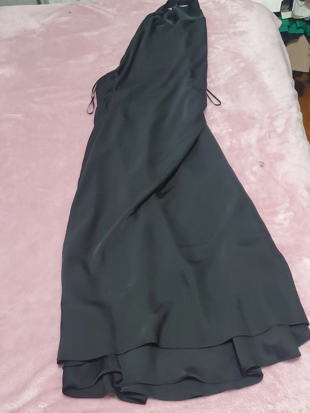 Elegant Black Layered Slip Dress